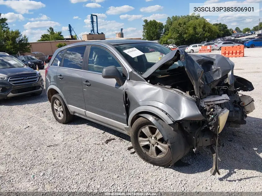 2008 Saturn Vue 4-Cyl Xe VIN: 3GSCL33P38S506901 Lot: 45384586