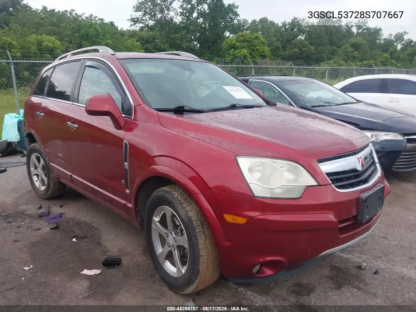 2008 Saturn Vue V6 Xr VIN: 3GSCL53728S707667 Lot: 45396707