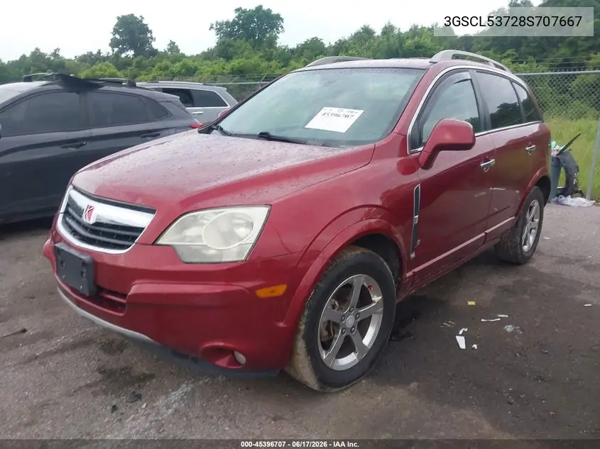 2008 Saturn Vue V6 Xr VIN: 3GSCL53728S707667 Lot: 45396707