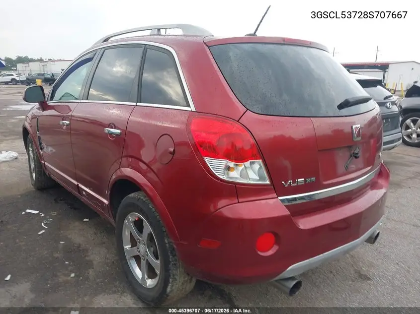 2008 Saturn Vue V6 Xr VIN: 3GSCL53728S707667 Lot: 45396707