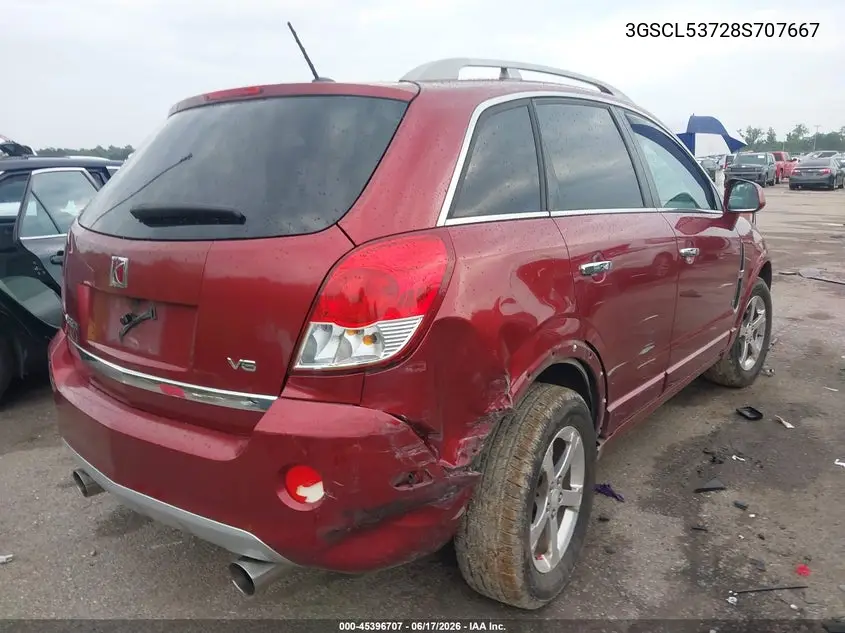 2008 Saturn Vue V6 Xr VIN: 3GSCL53728S707667 Lot: 45396707
