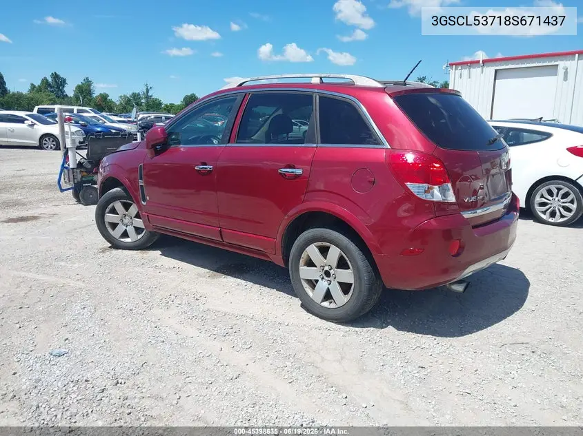 2008 Saturn Vue V6 Xr VIN: 3GSCL53718S671437 Lot: 45398635