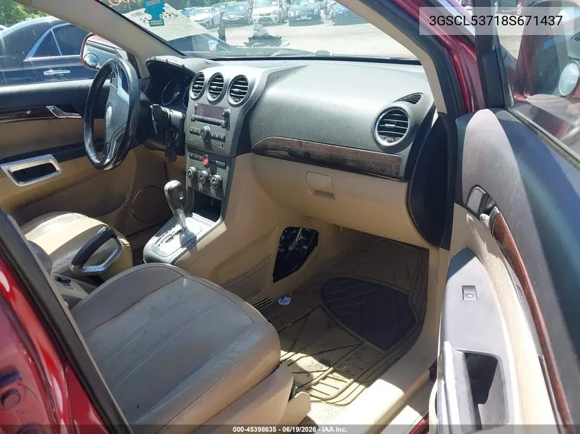 2008 Saturn Vue V6 Xr VIN: 3GSCL53718S671437 Lot: 45398635