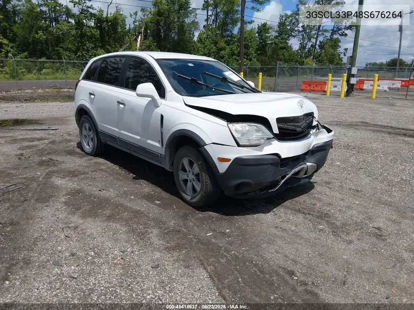 2008 Saturn Vue 4-Cyl Xe VIN: 3GSCL33P48S676264 Lot: 45418637