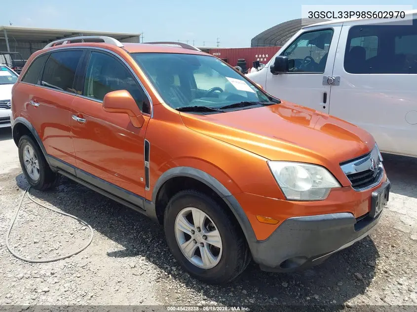2008 Saturn Vue 4-Cyl Xe VIN: 3GSCL33P98S602970 Lot: 45428238