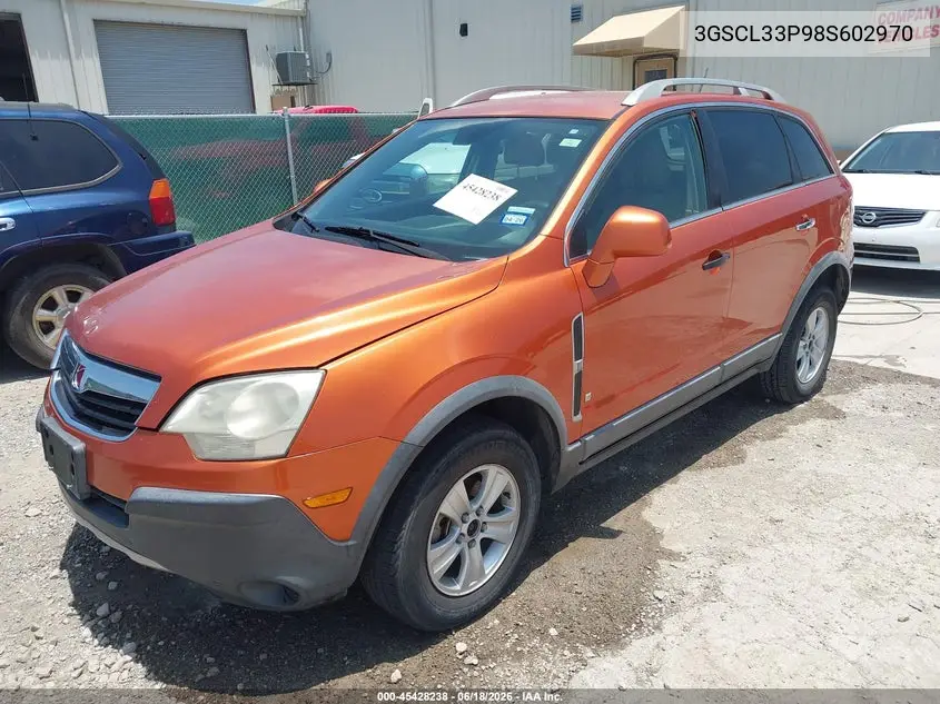 2008 Saturn Vue 4-Cyl Xe VIN: 3GSCL33P98S602970 Lot: 45428238
