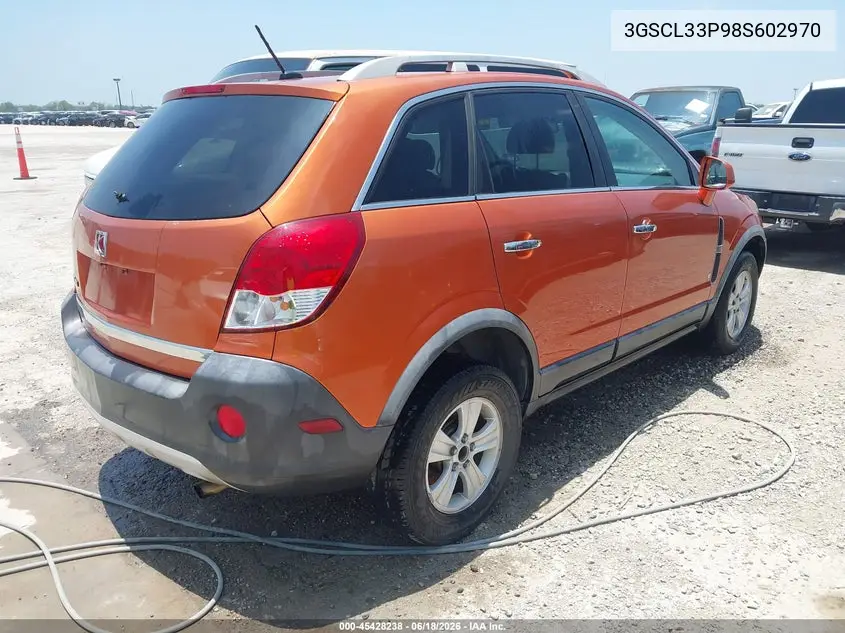 2008 Saturn Vue 4-Cyl Xe VIN: 3GSCL33P98S602970 Lot: 45428238