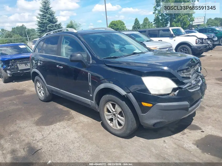 2008 Saturn Vue 4-Cyl Xe VIN: 3GSCL33P68S591345 Lot: 45445272