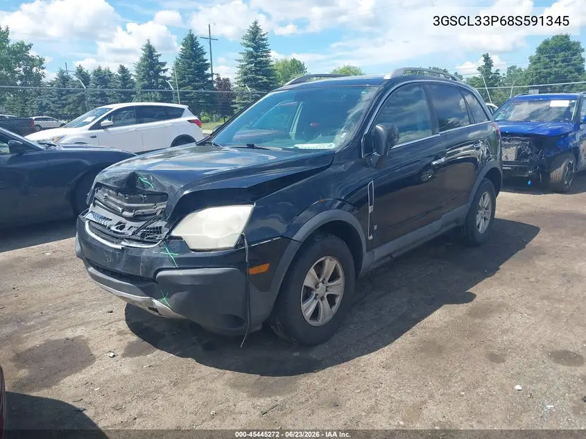 2008 Saturn Vue 4-Cyl Xe VIN: 3GSCL33P68S591345 Lot: 45445272