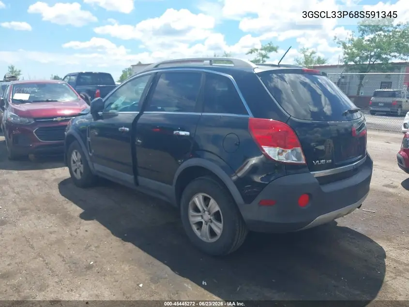 2008 Saturn Vue 4-Cyl Xe VIN: 3GSCL33P68S591345 Lot: 45445272