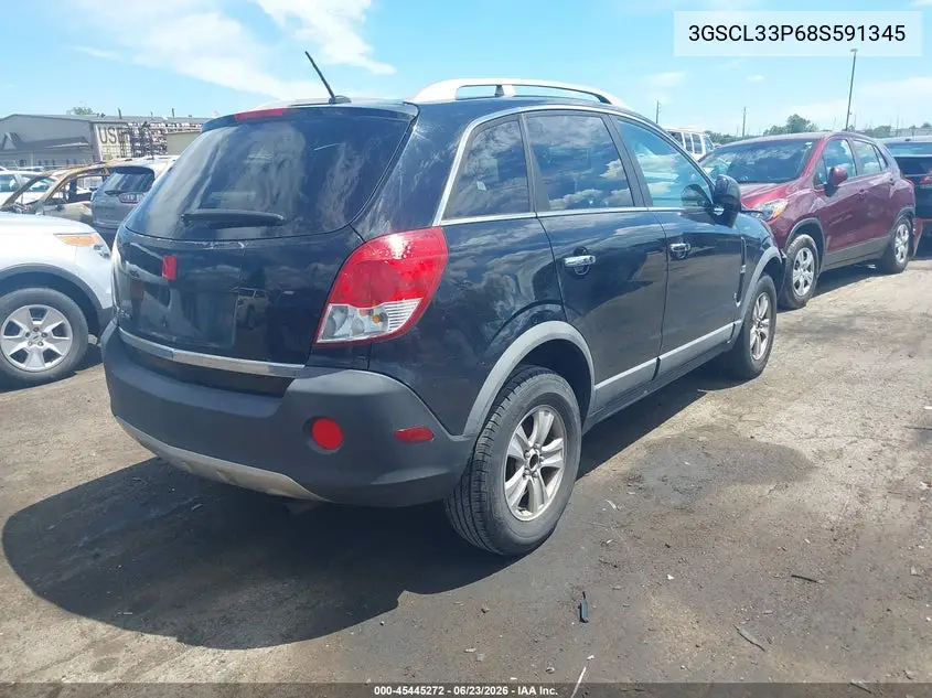 2008 Saturn Vue 4-Cyl Xe VIN: 3GSCL33P68S591345 Lot: 45445272
