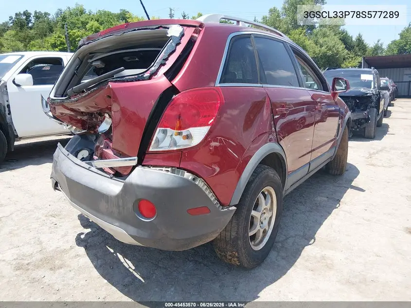 2008 Saturn Vue 4-Cyl Xe VIN: 3GSCL33P78S577289 Lot: 45453570