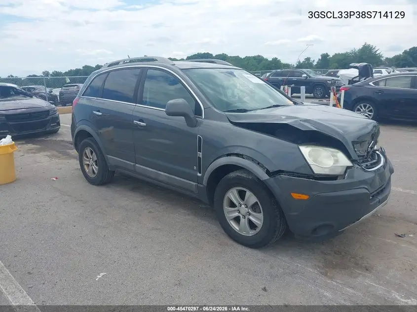 2008 Saturn Vue 4-Cyl Xe VIN: 3GSCL33P38S714129 Lot: 45470297