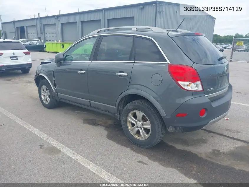 2008 Saturn Vue 4-Cyl Xe VIN: 3GSCL33P38S714129 Lot: 45470297