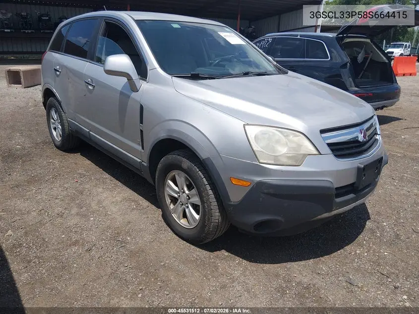 2008 Saturn Vue 4-Cyl Xe VIN: 3GSCL33P58S664415 Lot: 45531512