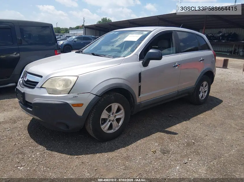 2008 Saturn Vue 4-Cyl Xe VIN: 3GSCL33P58S664415 Lot: 45531512