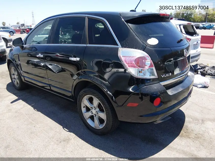 2008 Saturn Vue Red Line VIN: 3GSCL13748S597004 Lot: 45546786