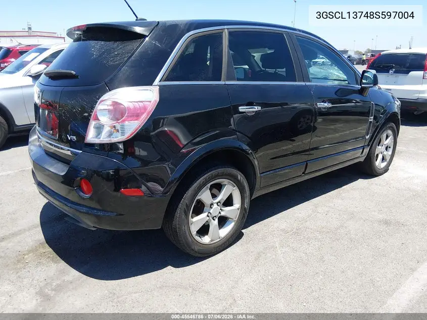 2008 Saturn Vue Red Line VIN: 3GSCL13748S597004 Lot: 45546786