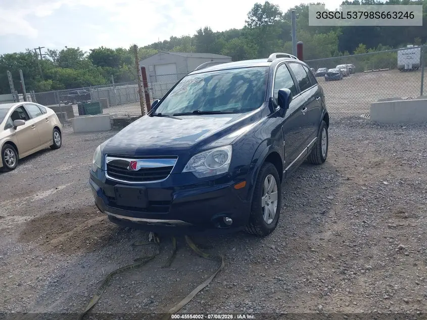 2008 Saturn Vue V6 Xr VIN: 3GSCL53798S663246 Lot: 45554002