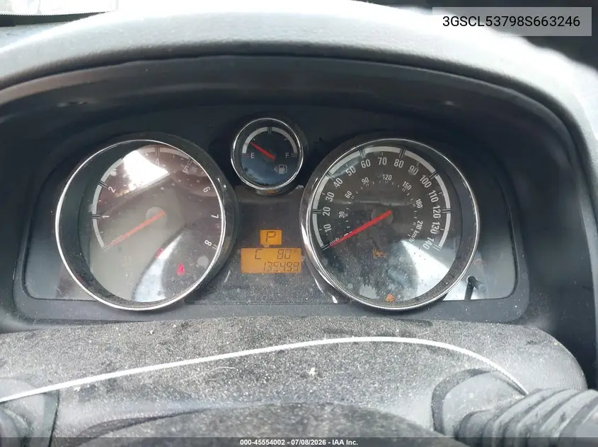 2008 Saturn Vue V6 Xr VIN: 3GSCL53798S663246 Lot: 45554002
