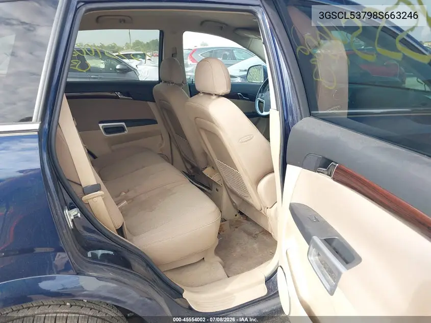 2008 Saturn Vue V6 Xr VIN: 3GSCL53798S663246 Lot: 45554002