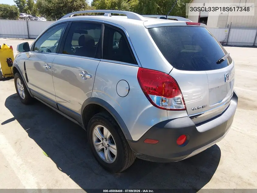 2008 Saturn Vue 4-Cyl Xe VIN: 3GSCL33P18S617348 Lot: 45556488