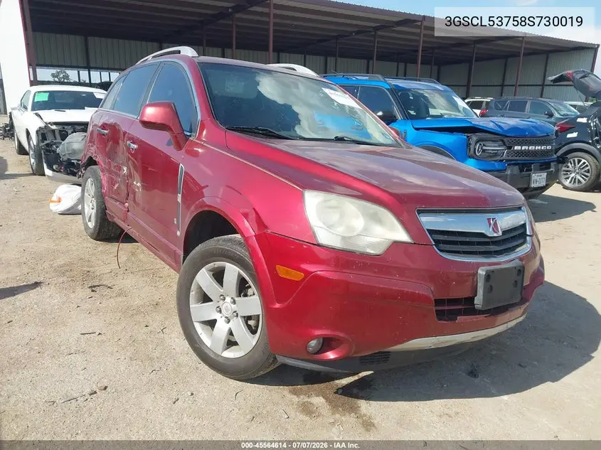 2008 Saturn Vue V6 Xr VIN: 3GSCL53758S730019 Lot: 45564614