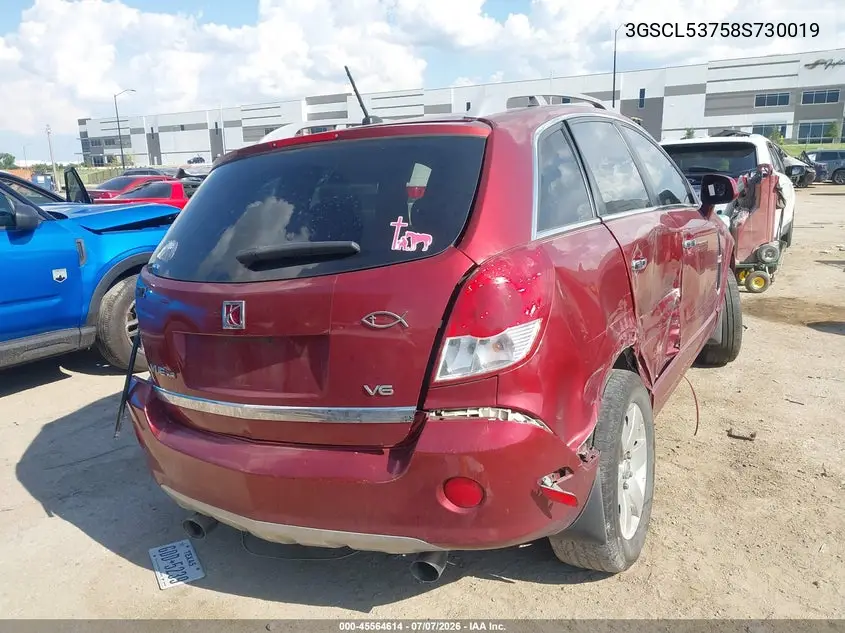 2008 Saturn Vue V6 Xr VIN: 3GSCL53758S730019 Lot: 45564614