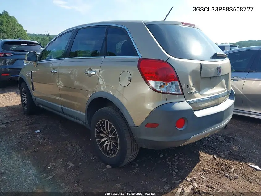 2008 Saturn Vue 4-Cyl Xe VIN: 3GSCL33P88S608727 Lot: 45568152