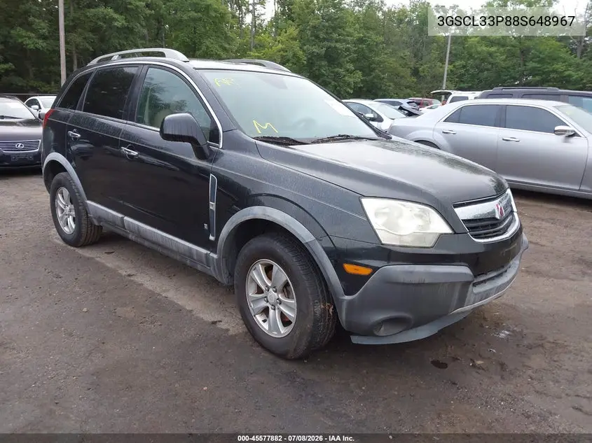 2008 Saturn Vue 4-Cyl Xe VIN: 3GSCL33P88S648967 Lot: 45577882