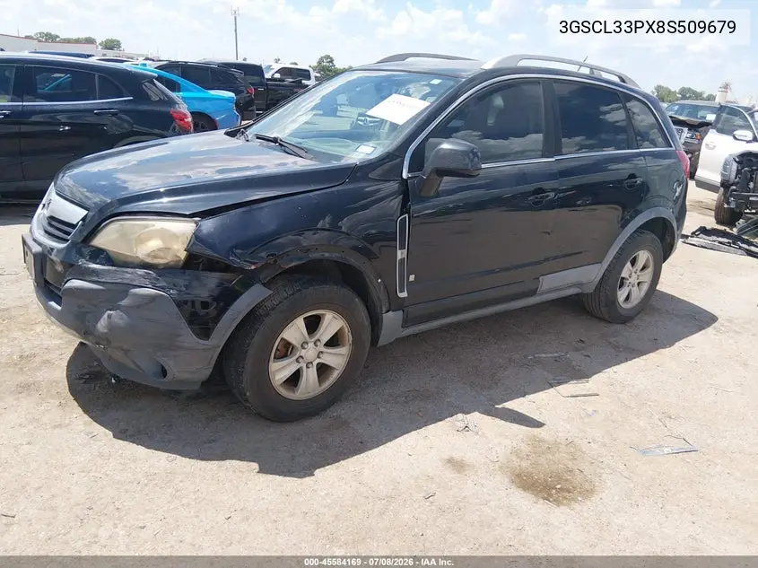 2008 Saturn Vue 4-Cyl Xe VIN: 3GSCL33PX8S509679 Lot: 45584169