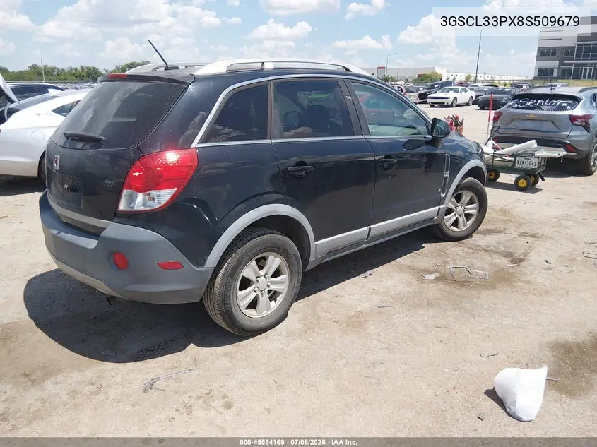 2008 Saturn Vue 4-Cyl Xe VIN: 3GSCL33PX8S509679 Lot: 45584169