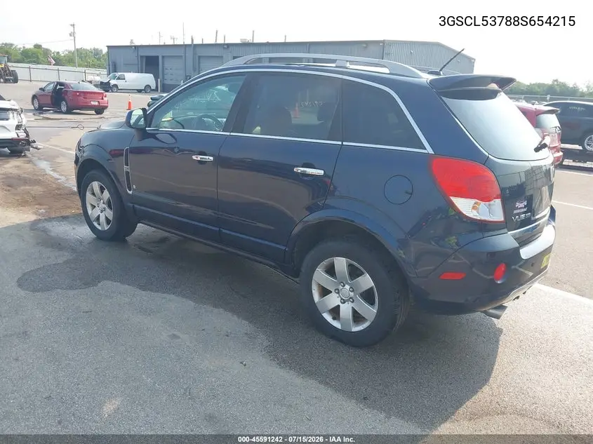 2008 Saturn Vue V6 Xr VIN: 3GSCL53788S654215 Lot: 45591242