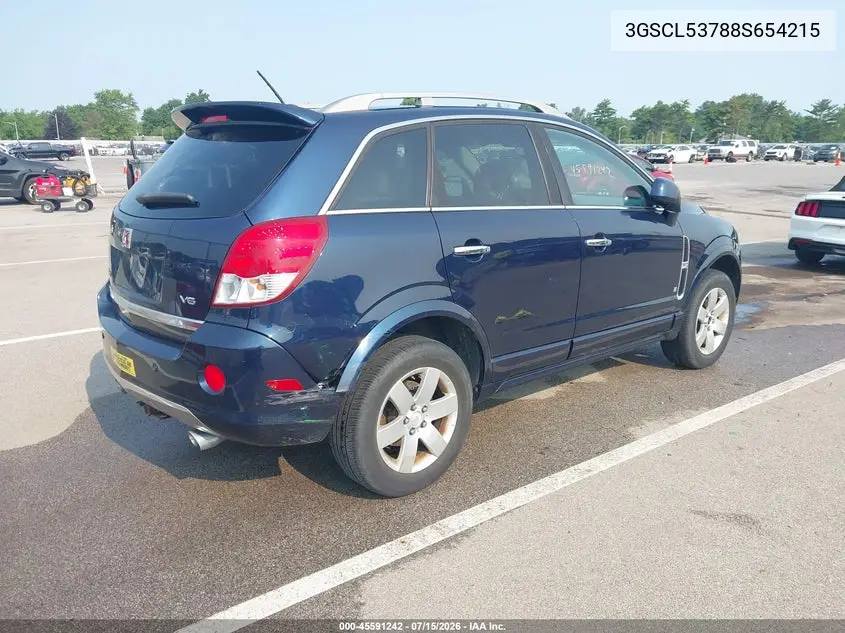 2008 Saturn Vue V6 Xr VIN: 3GSCL53788S654215 Lot: 45591242