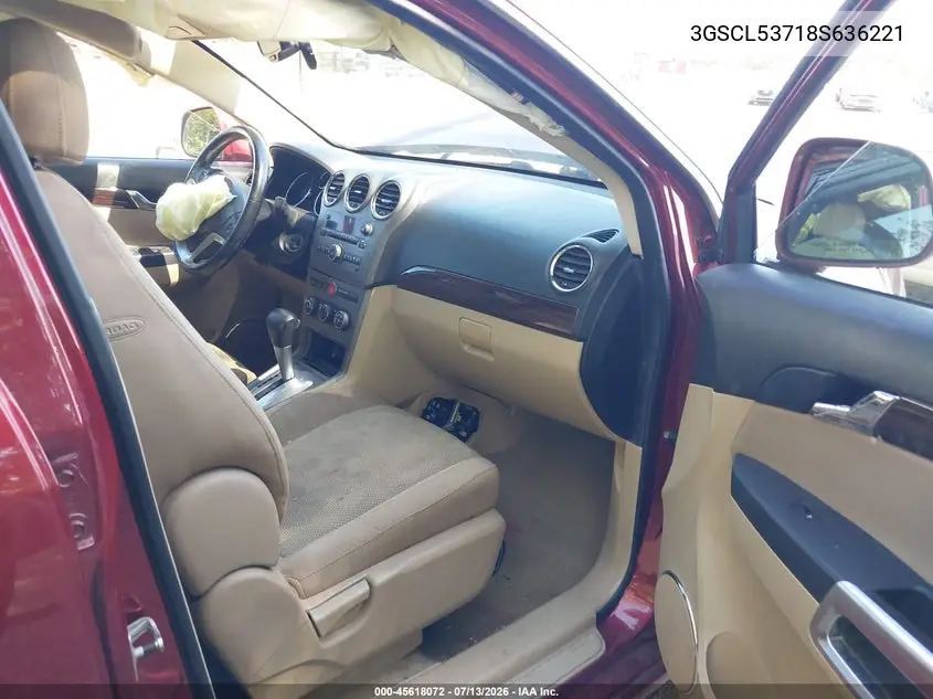 2008 Saturn Vue V6 Xr VIN: 3GSCL53718S636221 Lot: 45618072