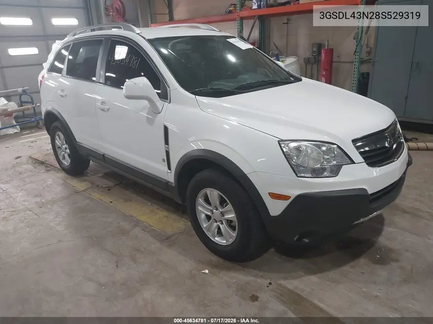 2008 Saturn Vue V6 Xe VIN: 3GSDL43N28S529319 Lot: 45634781