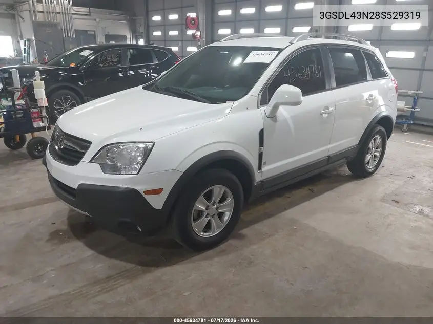 2008 Saturn Vue V6 Xe VIN: 3GSDL43N28S529319 Lot: 45634781