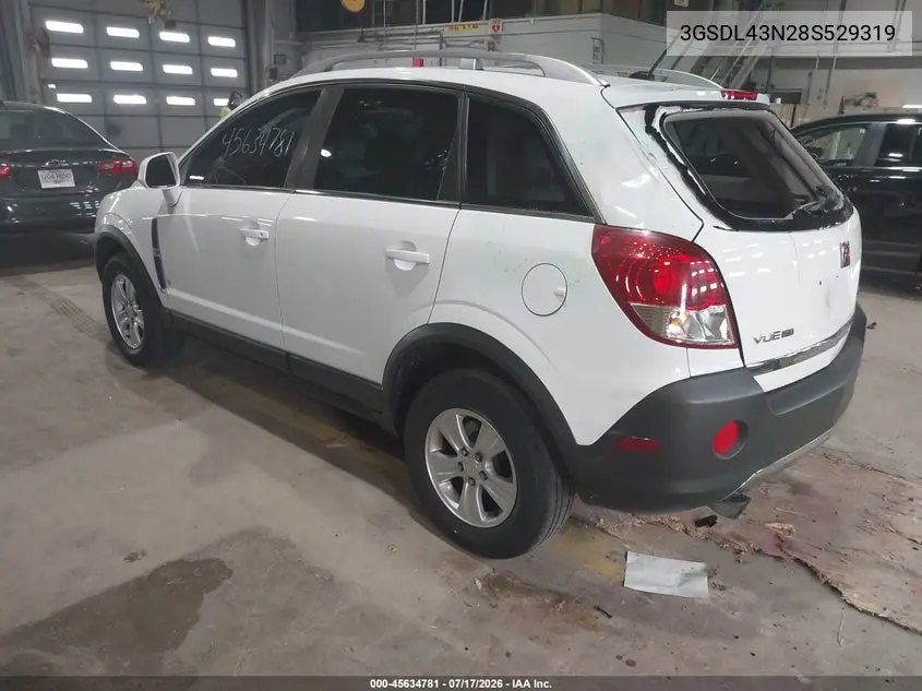 2008 Saturn Vue V6 Xe VIN: 3GSDL43N28S529319 Lot: 45634781