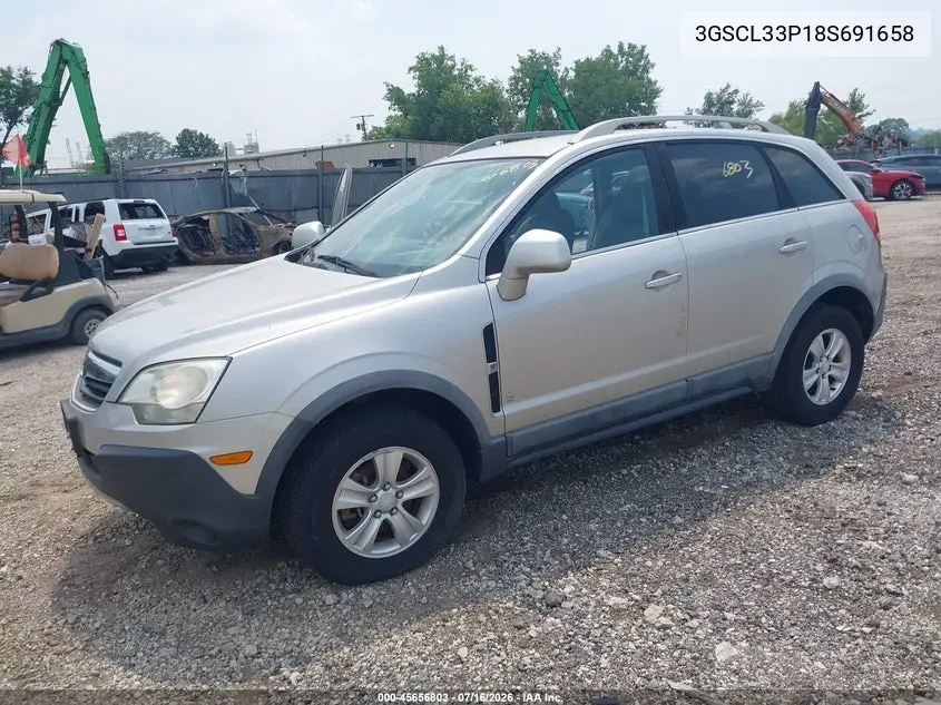 2008 Saturn Vue 4-Cyl Xe VIN: 3GSCL33P18S691658 Lot: 45656803