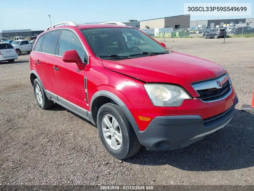 2009 Saturn Vue Xe VIN: 3GSCL33P59S549699 Lot: 30093959