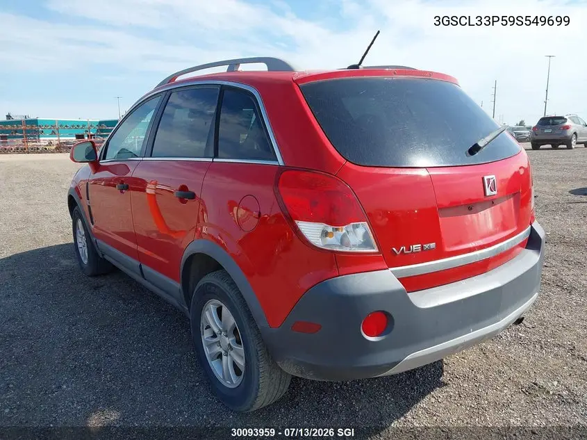 2009 Saturn Vue Xe VIN: 3GSCL33P59S549699 Lot: 30093959