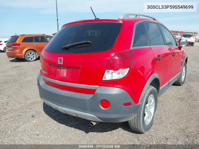 2009 Saturn Vue Xe VIN: 3GSCL33P59S549699 Lot: 30093959