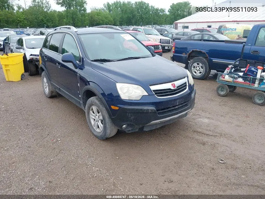 2009 Saturn Vue 4-Cyl Xe VIN: 3GSCL33PX9S511093 Lot: 45085747