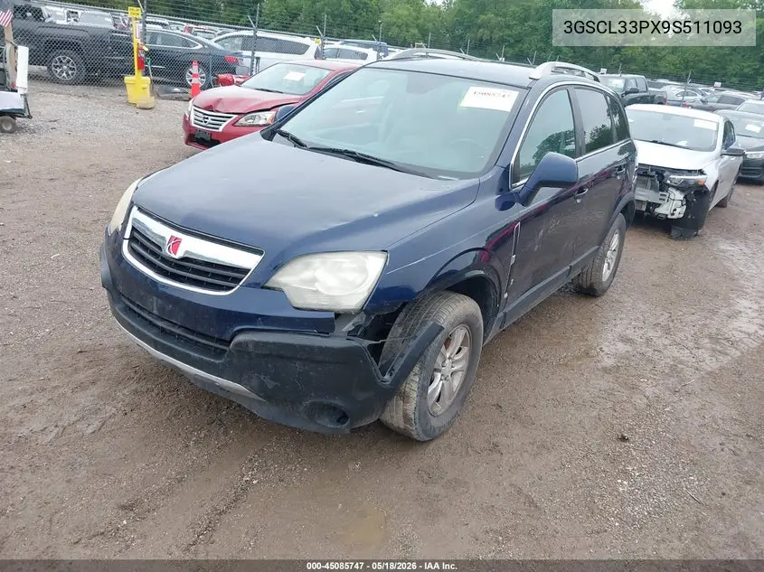 2009 Saturn Vue 4-Cyl Xe VIN: 3GSCL33PX9S511093 Lot: 45085747