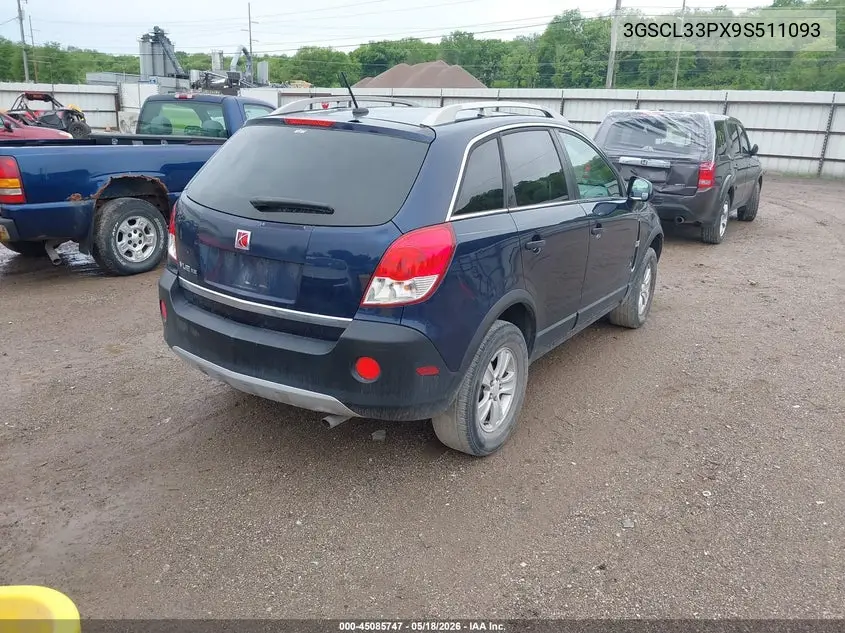 2009 Saturn Vue 4-Cyl Xe VIN: 3GSCL33PX9S511093 Lot: 45085747