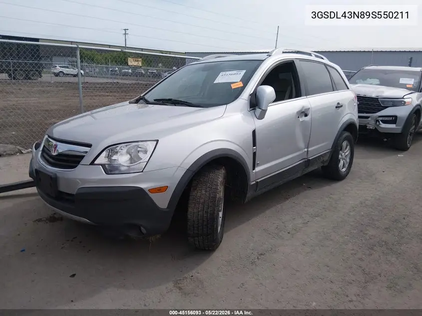 2009 Saturn Vue V6 Xe VIN: 3GSDL43N89S550211 Lot: 45156093