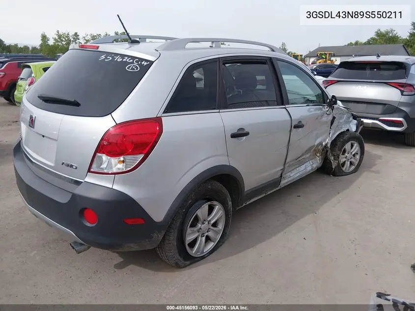 2009 Saturn Vue V6 Xe VIN: 3GSDL43N89S550211 Lot: 45156093