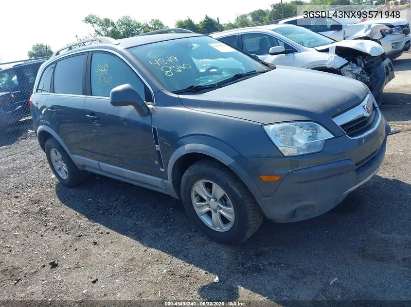2009 Saturn Vue Xe VIN: 3GSDL43NX9S571948 Lot: 45498340