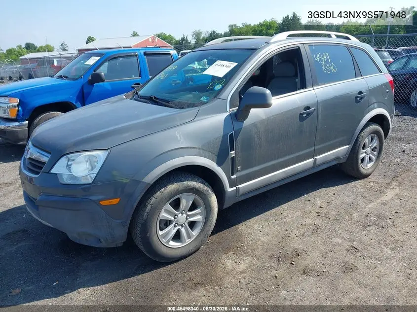 2009 Saturn Vue Xe VIN: 3GSDL43NX9S571948 Lot: 45498340