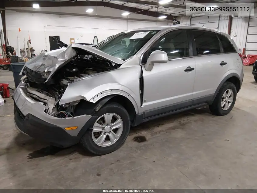2009 Saturn Vue Xe VIN: 3GSCL33P99S551312 Lot: 45537469